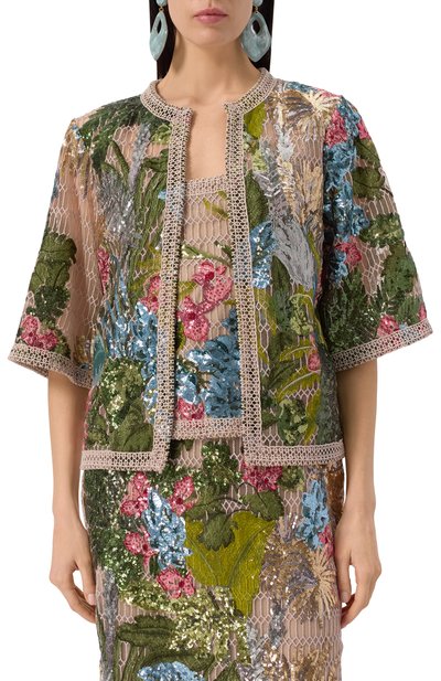 Жакет с отделкой пайетками ELIE SAAB, арт. J0133PS25/YA036, фото 3