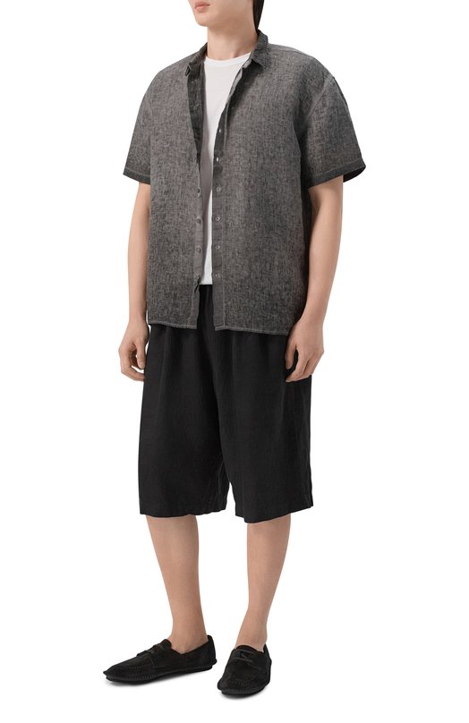 Льняные шорты Never Enough 2B6M512-148/MPA079 W142 Чёрный  2B6M512-148/MPA079 W142 Фото 2