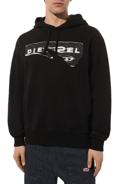 Хлопковое худи DIESEL, арт. A08528/0EJAA, фото 3