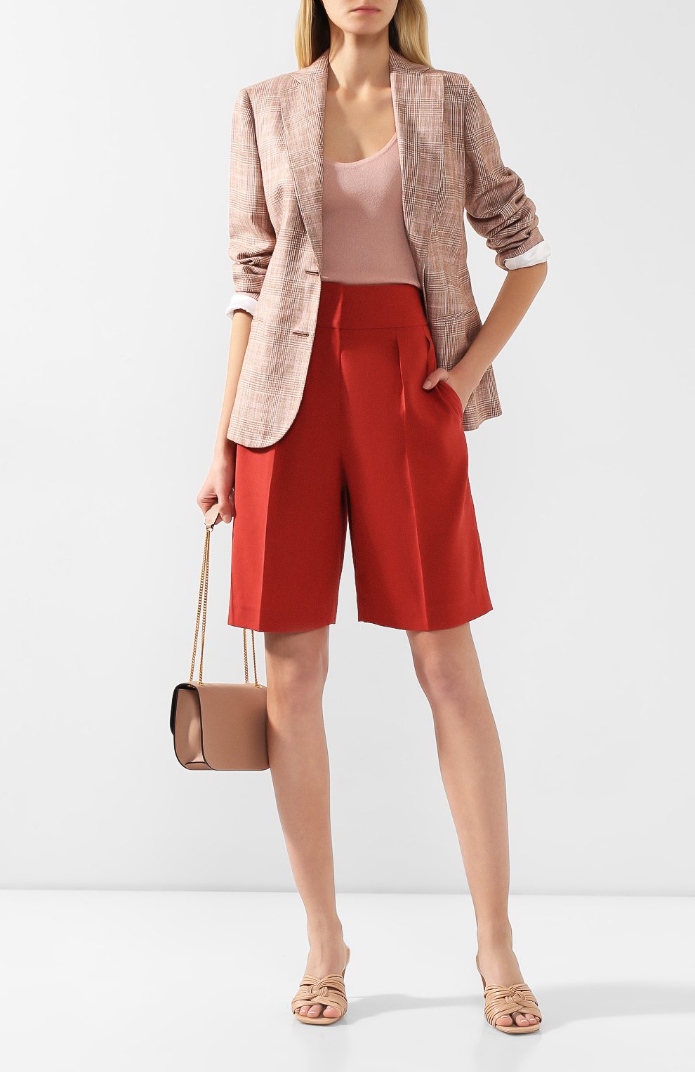 Шорты из смеси льна и хлопка BRUNELLO CUCINELLI, арт. MF591P7262, фото 2