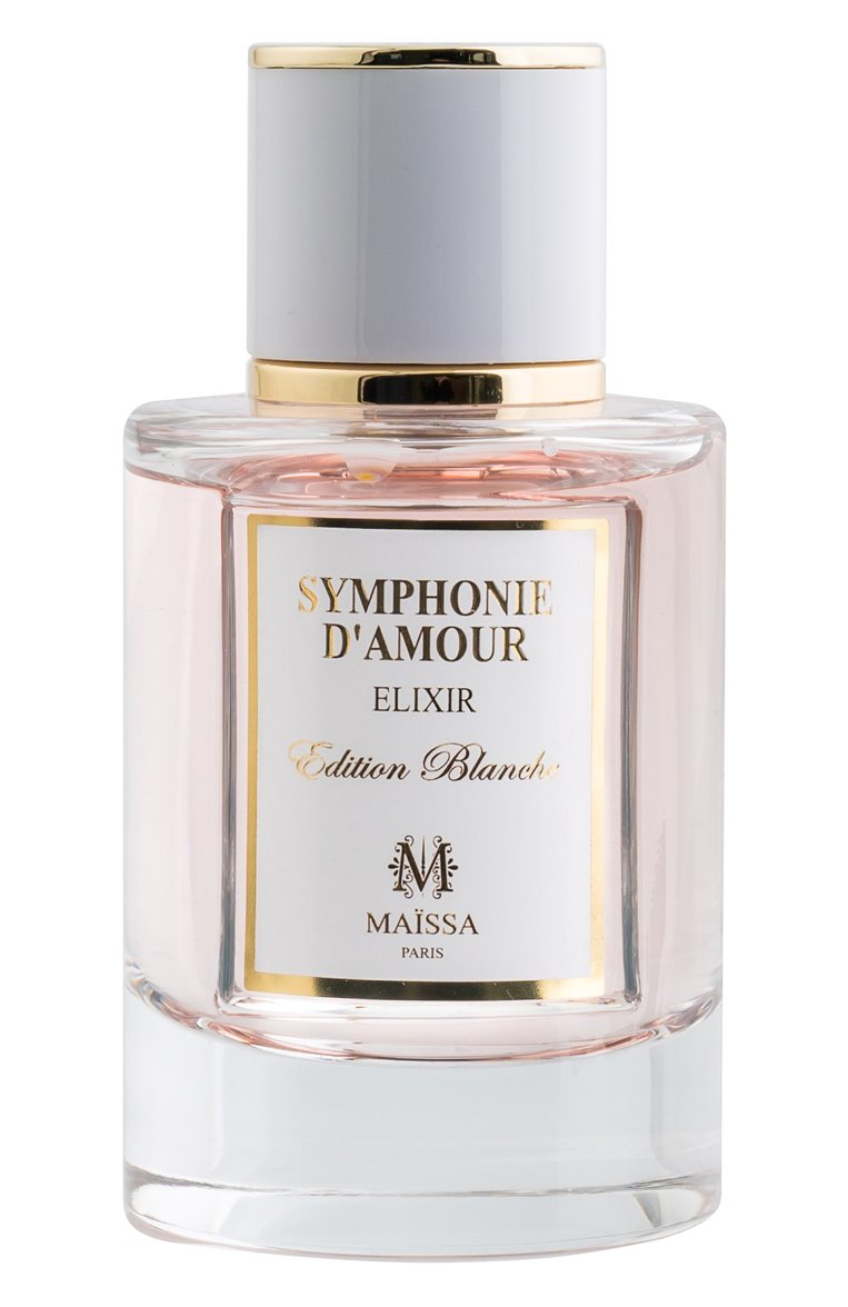 Парфюмерная вода symphonie d'amour (50ml) MAISON MAISSA бесцветного цвета, арт. 3770014214423 | Фото 1 (Тип аромата: Цветочный, Древесный; Региональные ограничения белый список (Axapta Mercury): Не проставлено; Нос: Не проставлено; Тип продукта - парфюмерия: Парфюмерная вода; Ограничения доставки: flammable)