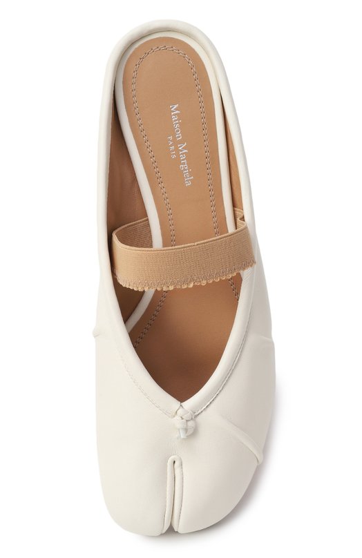 Кожаные сабо Tabi Maison Margiela S39WZ0103/P6853 Белый  S39WZ0103/P6853 Фото 6