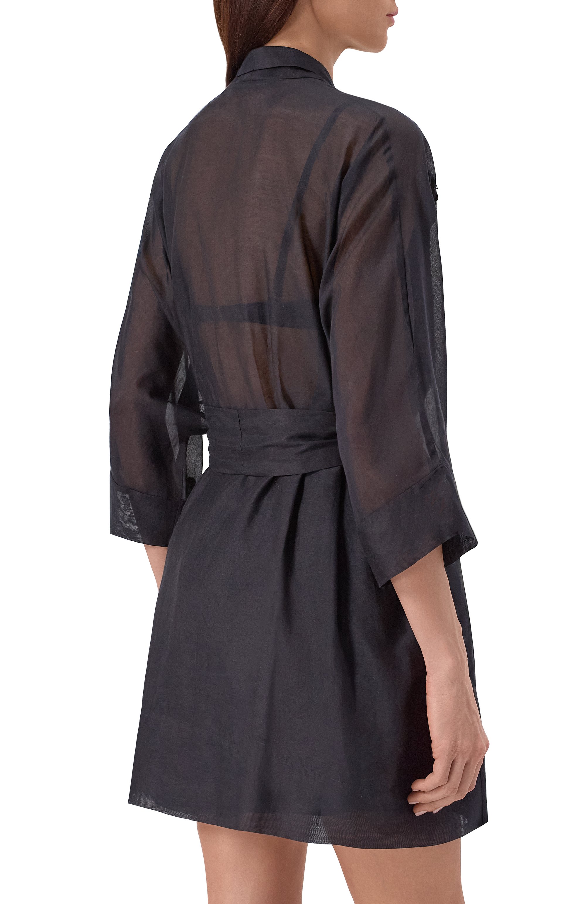 Туника из хлопка и шелка LILA EUGENIE черного цвета по цене 48050 руб., арт. 2402, фото 3 Туника из хлопка и шелка LILA EUGENIE, арт. 2402, фото 3