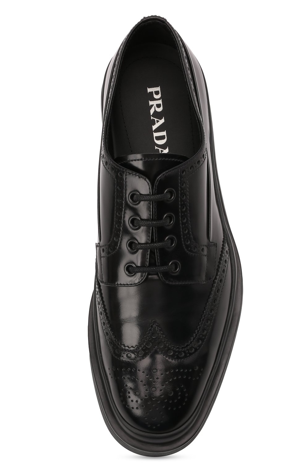 Кожаные дерби PRADA, арт. 2EE312-P39-F0002, фото 4