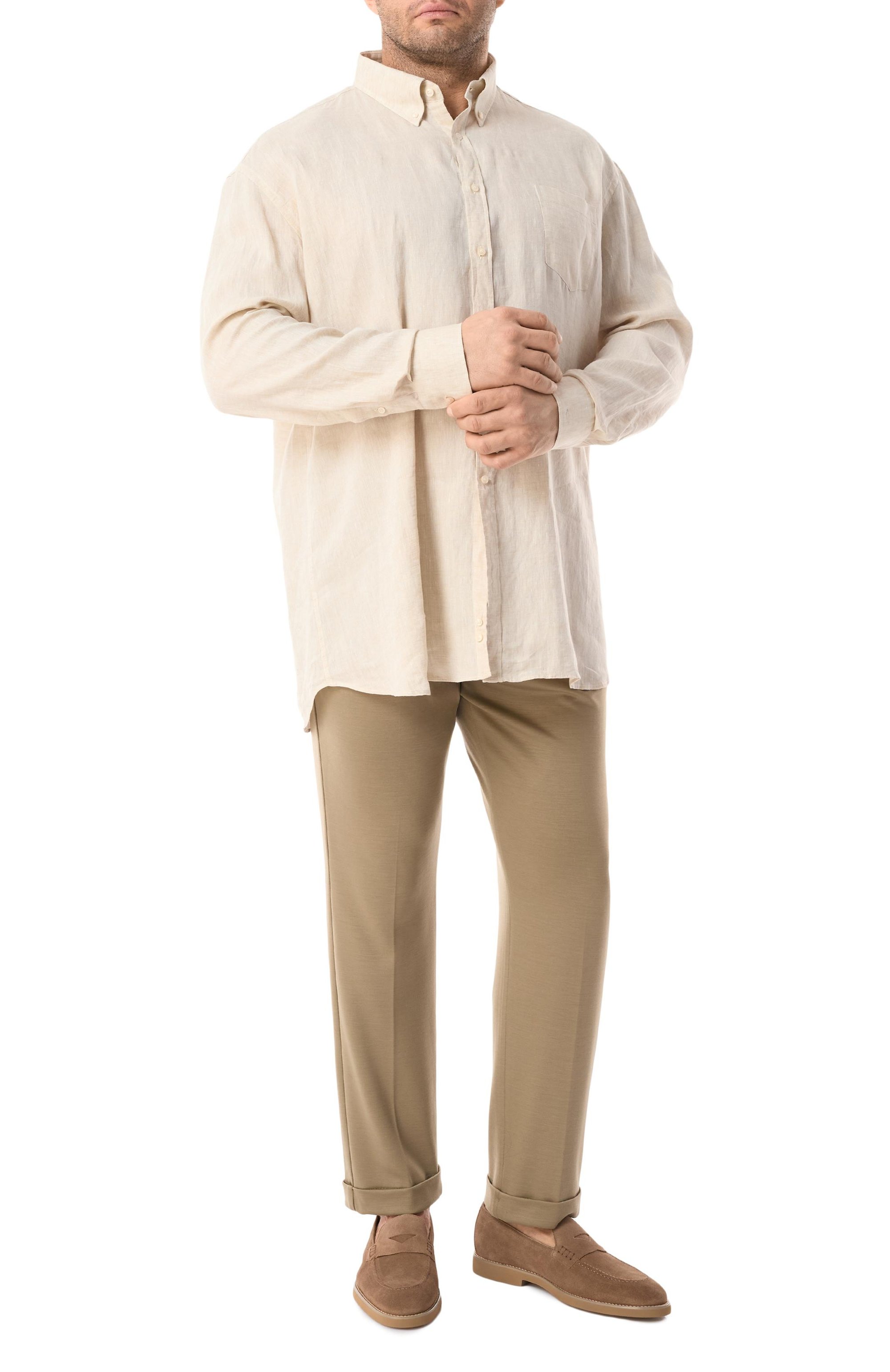 Льняная рубашка PAUL&SHARK, арт. 25413006R/49, фото 2