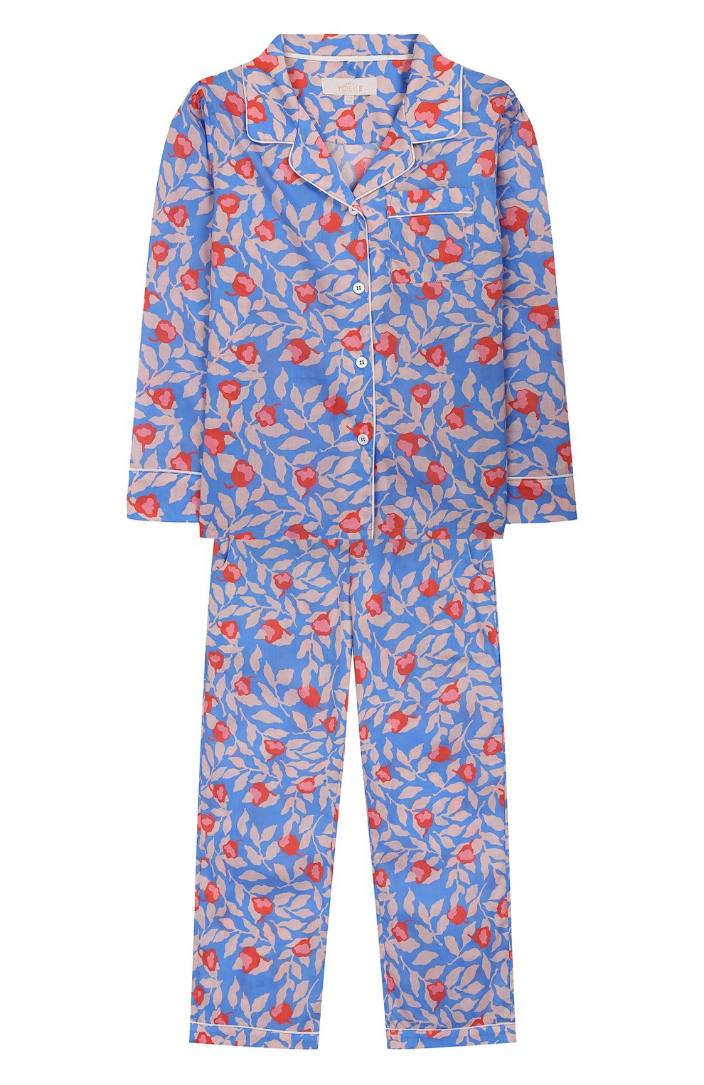 Хлопковая пижама LITTLE YOLKE, арт. AW19-12C-NE-FL/1-8Y, фото 1