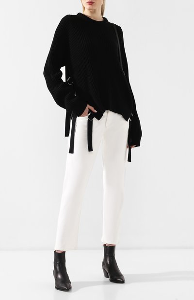 Хлопковый пуловер HELMUT LANG черного цвета по цене 42950 руб., арт. I09HW717, фото 2 Хлопковый пуловер HELMUT LANG, арт. I09HW717, фото 2