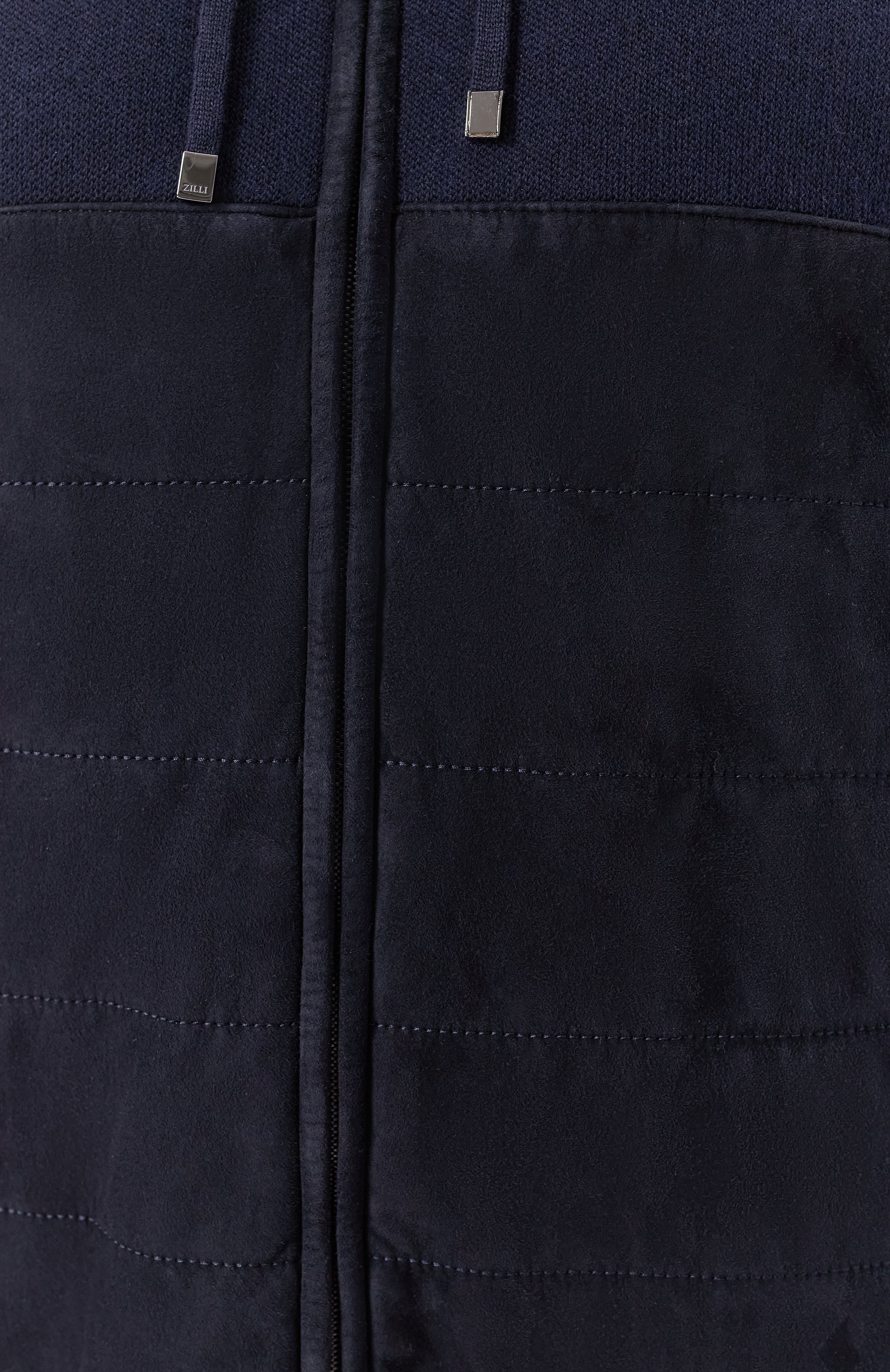 Комбинированный жилет ZILLI темно-синего цвета по цене 390500 руб., арт. JSS006M0270VPDD00/64, фото 6 Комбинированный жилет ZILLI, арт. JSS006M0270VPDD00/64, фото 6