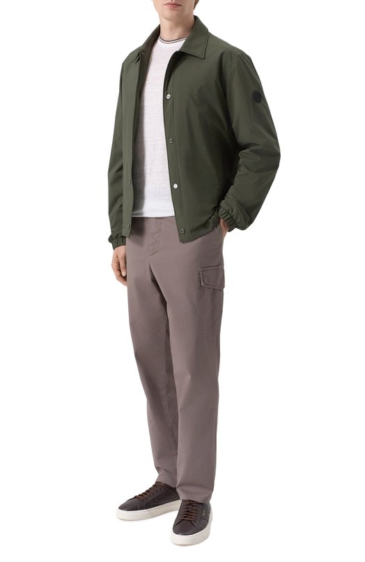 Льняная футболка Stefano Ricci K919070G10/T26104 Белый  K919070G10/T26104 Фото 2