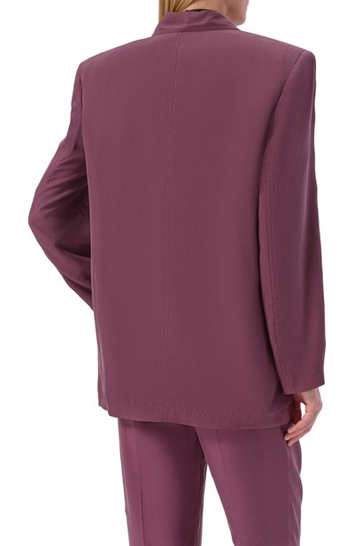 Шелковый жакет SAINT LAURENT, арт. 851026/Y6J78, фото 4