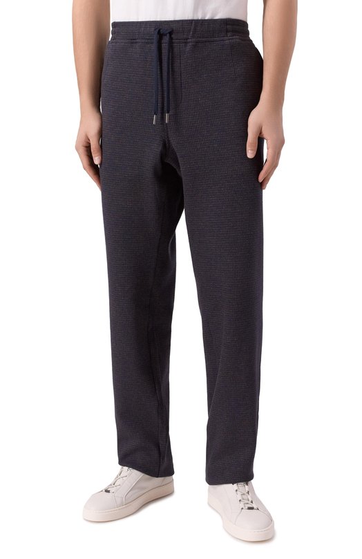 Хлопковые брюки Andrea Campagna 19M703.SZ00.CAMP./48 Синий  19M703.SZ00.CAMP./48 Фото 3