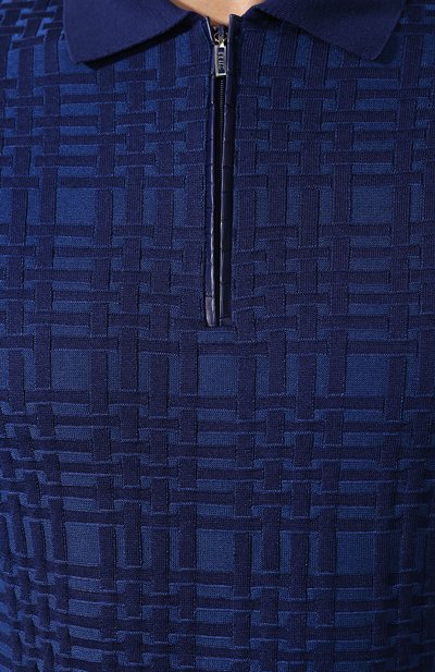 Поло с отделкой из кожи аллигатора ZILLI, арт. MBT-PZ092-CR0C1/MC03/AMIS, фото 5