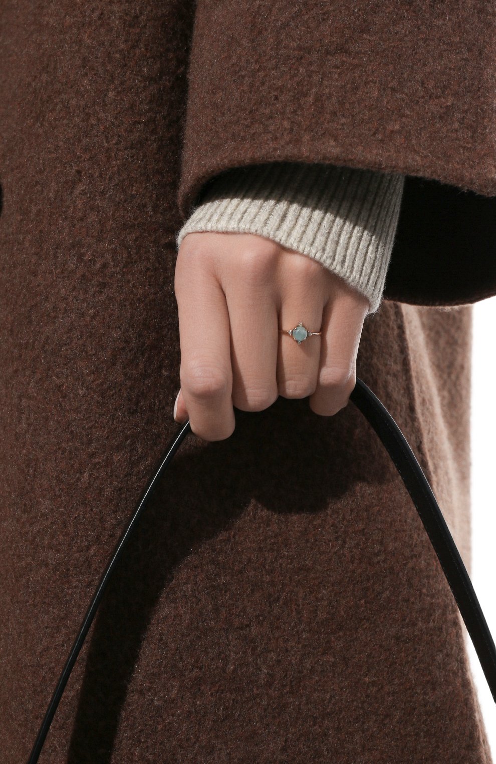 Кольцо роза ветров с аквамарином MOONKA, арт. tr-rr-aqm, фото 2