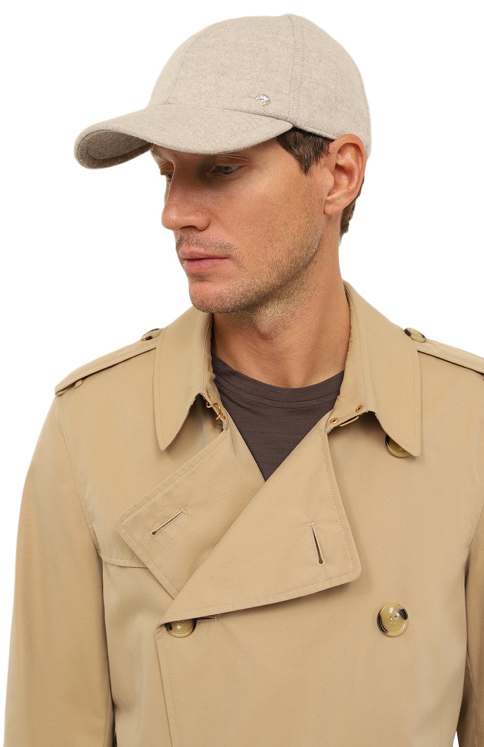 Кашемировая бейсболка STEFANO RICCI светло-бежевого цвета по цене 79950 руб., арт. MVF5522P/MA18, фото 2 Кашемировая бейсболка STEFANO RICCI, арт. MVF5522P/MA18, фото 2