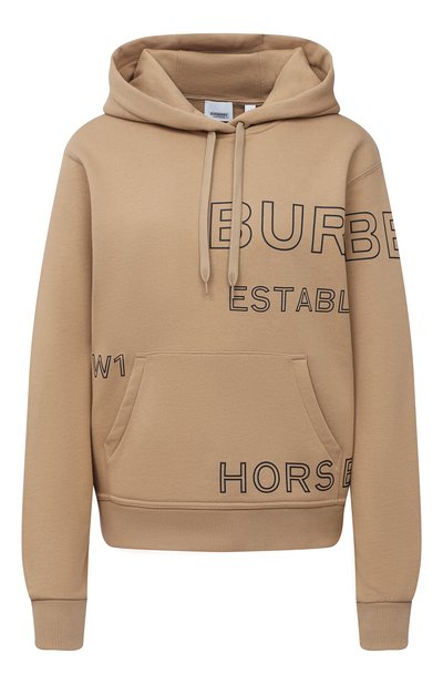 Женский хлопковое худи BURBERRY, арт. 8036177