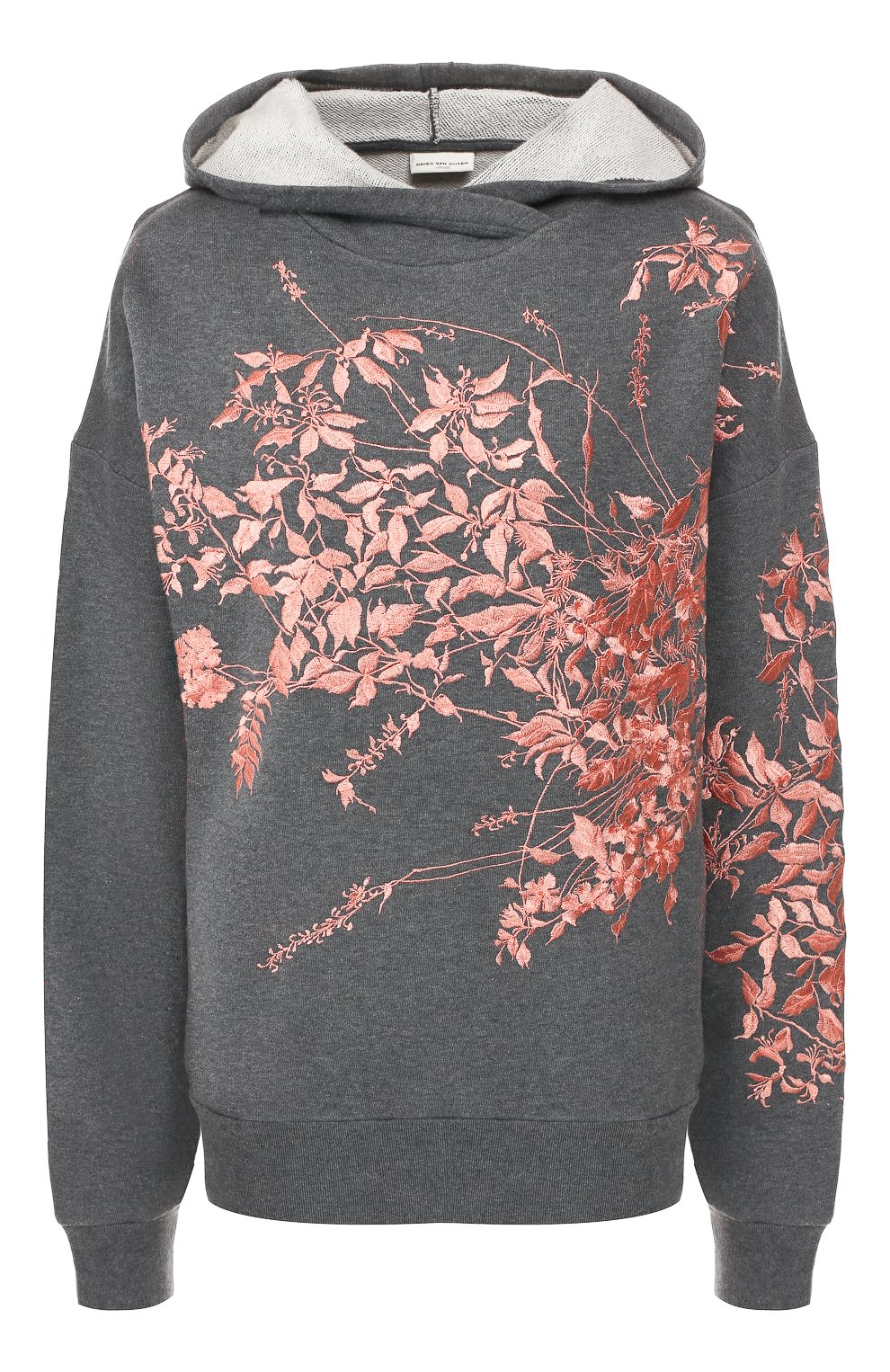 Хлопковое худи DRIES VAN NOTEN серого цвета по цене 42850 руб., арт. 192-11132-8621, фото 1 Хлопковое худи DRIES VAN NOTEN, арт. 192-11132-8621, фото 1