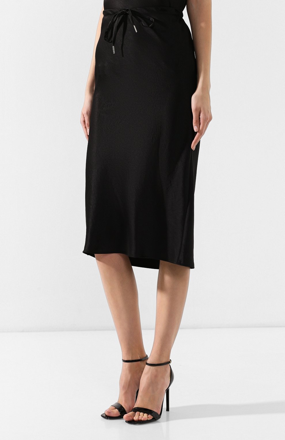 Юбка-миди ALEXANDERWANG.T черного цвета по цене 22250 руб., арт. 4W195004, фото 3 Юбка-миди ALEXANDERWANG.T, арт. 4W195004, фото 3