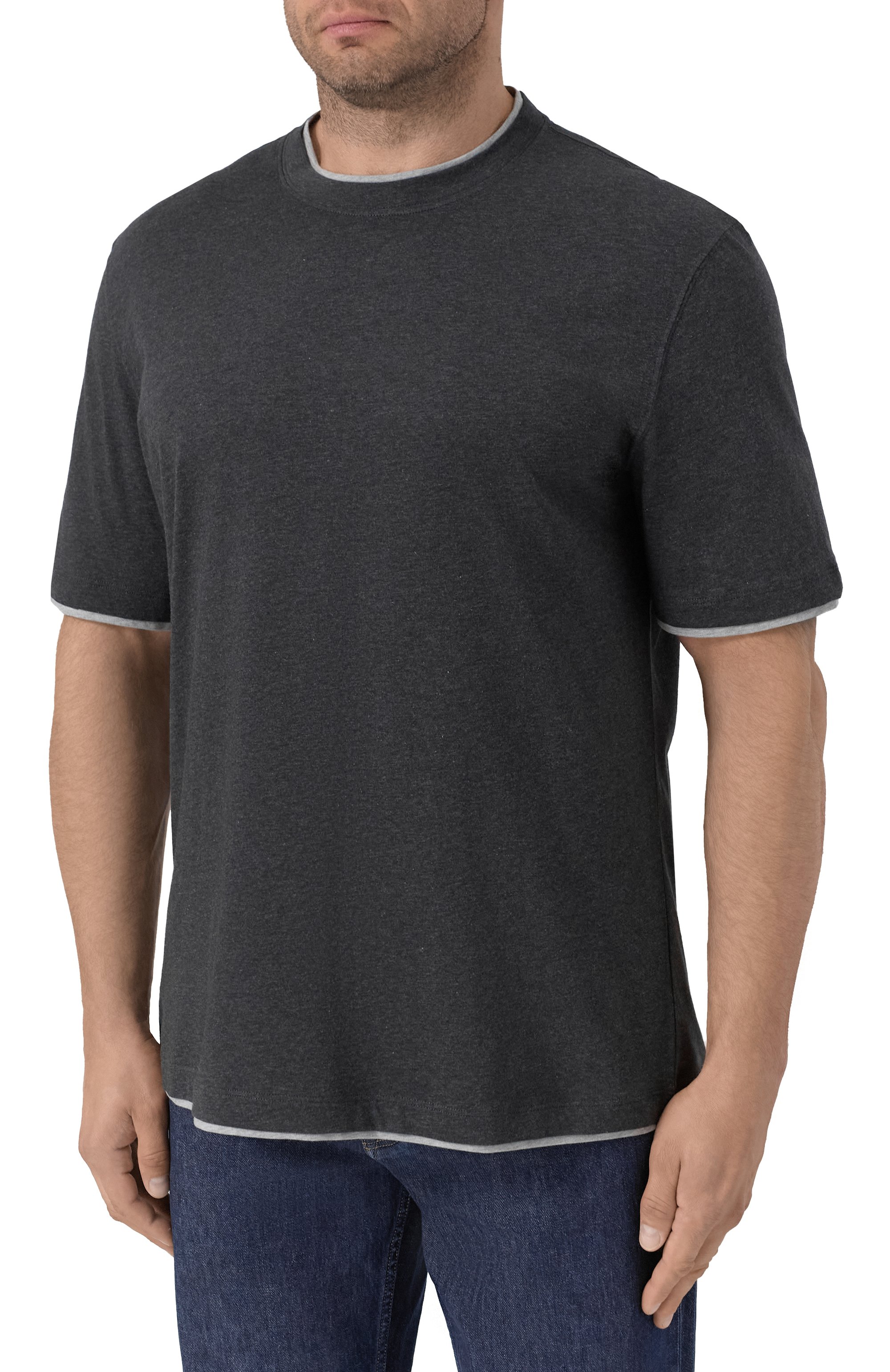 Хлопковая футболка BRUNELLO CUCINELLI, арт. M0B137427W, фото 3