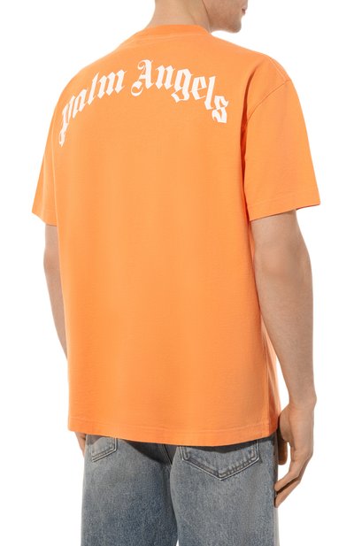 Хлопковая футболка PALM ANGELS, арт. PMAA001C99JER0142260, фото 4