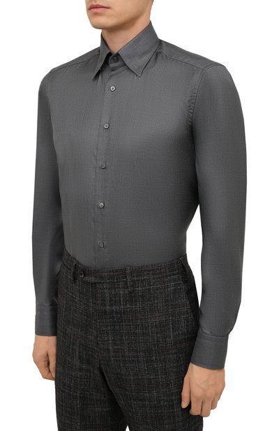 Рубашка из кашемира и шелка ZILLI, арт. MFW-87060-3/ZS2, фото 3