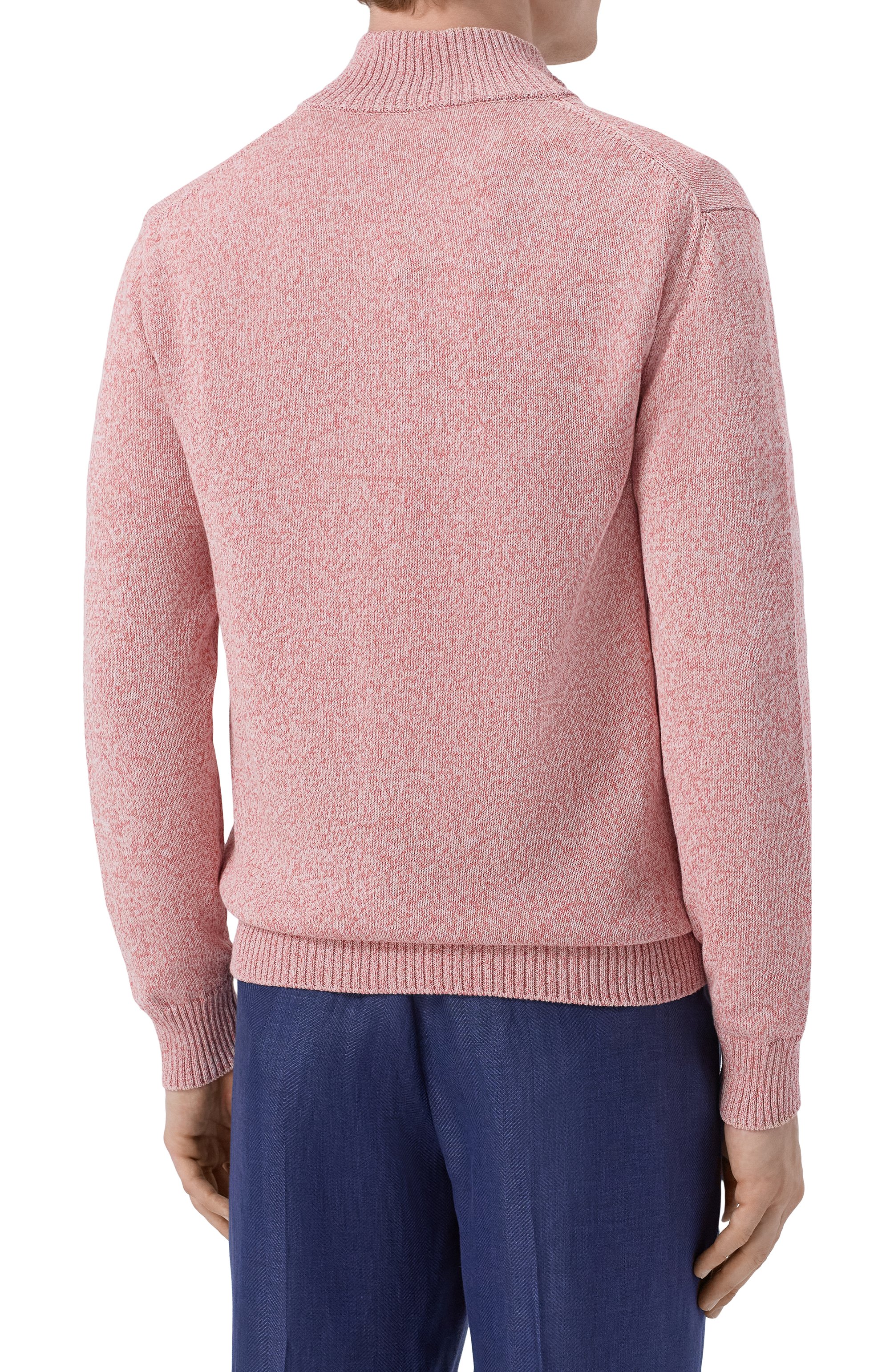 Хлопковый джемпер ANDREA CAMPAGNA розового цвета по цене 54650 руб., арт. M5426-8076, фото 4 Хлопковый джемпер ANDREA CAMPAGNA, арт. M5426-8076, фото 4