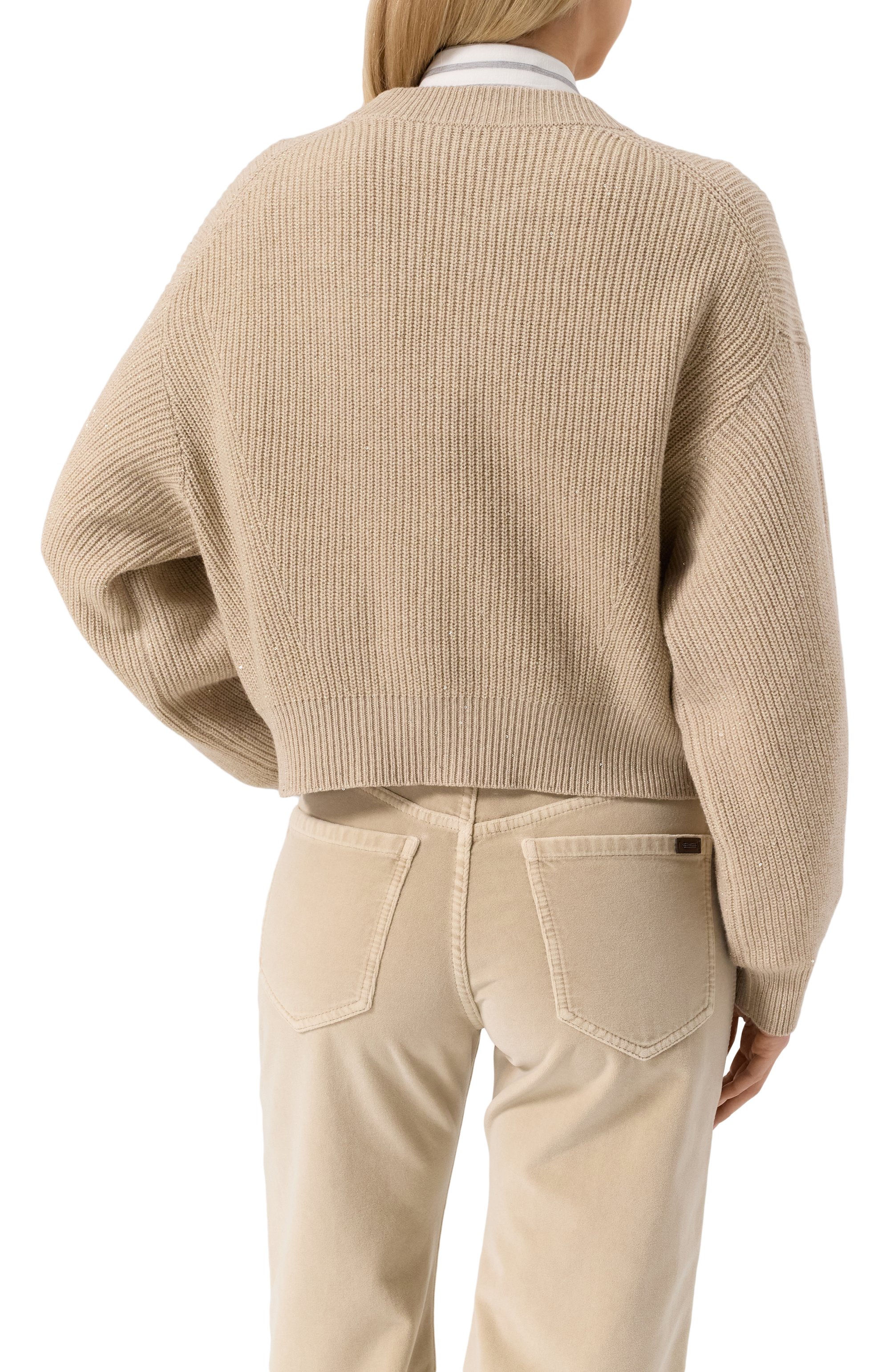 Свитер из кашемира и шерсти BRUNELLO CUCINELLI, арт. MBM75BP413, фото 4