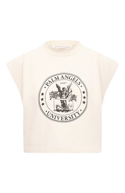 Женская хлопковая майка PALM ANGELS, арт. PWAC011S23JER0050410
