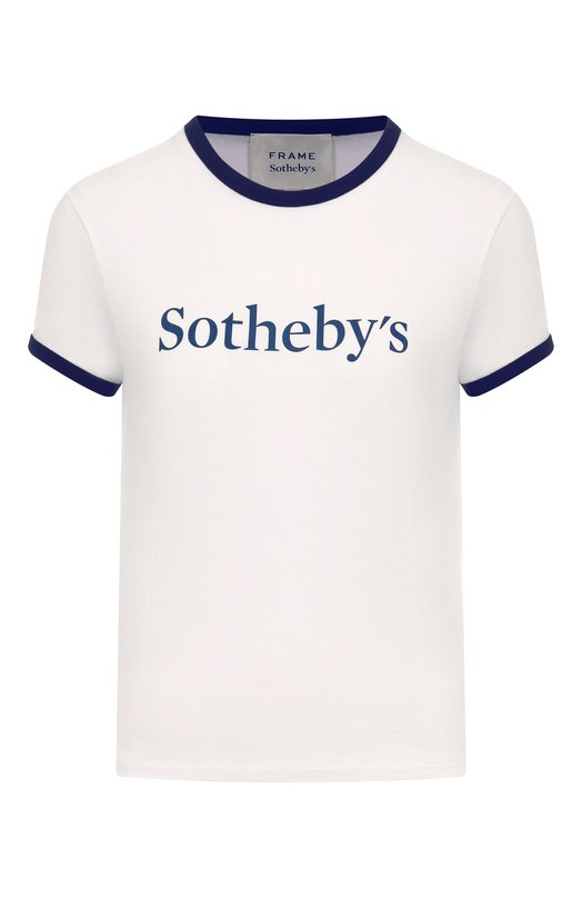 Хлопковая футболка FRAME x Sotheby's Frame Denim WE25JTE013 Белый WE25JTE013