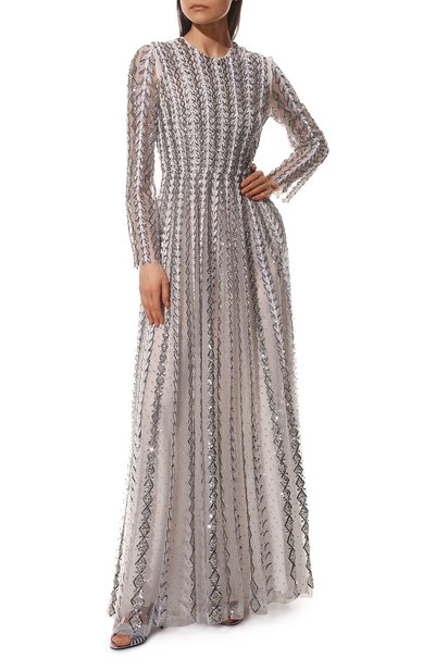 Платье с отделкой пайетками VALENTINO, арт. XB3VDCM01ED, фото 2