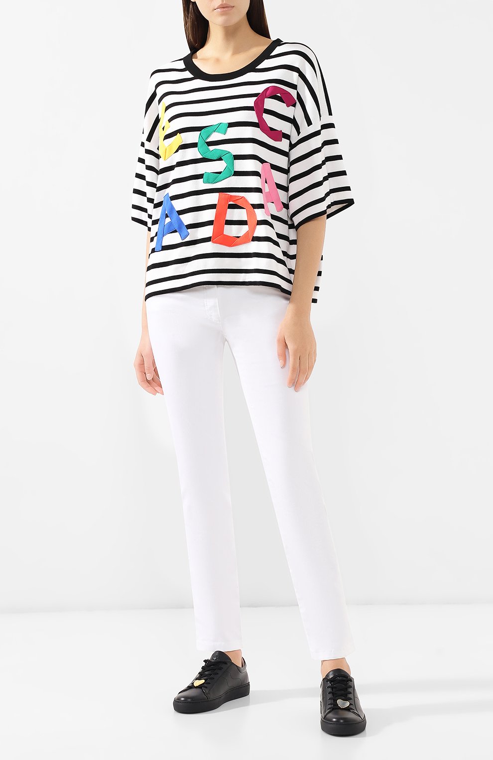 Хлопковый топ ESCADA SPORT разноцветного цвета по цене 29750 руб., арт. 5029256, фото 2 Хлопковый топ ESCADA SPORT, арт. 5029256, фото 2