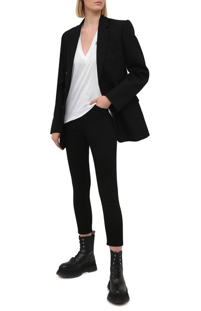 Хлопковая футболка DSQUARED2 белого цвета по цене 24050 руб., арт. S75GD0157/S23848, фото 2 Хлопковая футболка DSQUARED2, арт. S75GD0157/S23848, фото 2