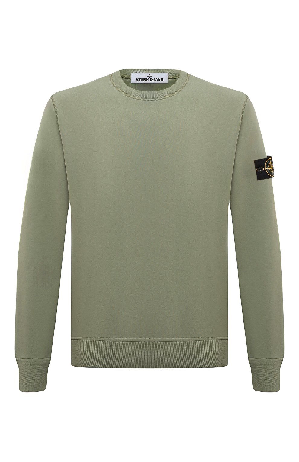 Хлопковый свитшот STONE ISLAND хаки цвета по цене 31950 руб., арт. 101563051, фото 1 Хлопковый свитшот STONE ISLAND, арт. 101563051, фото 1