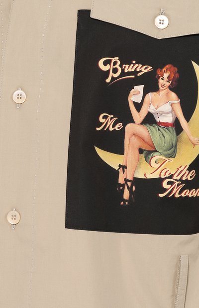 Хлопковая рубашка DOLCE & GABBANA бежевого цвета по цене 89950 руб., арт. G5HN2T/FU5K9, фото 5 Хлопковая рубашка DOLCE & GABBANA, арт. G5HN2T/FU5K9, фото 5