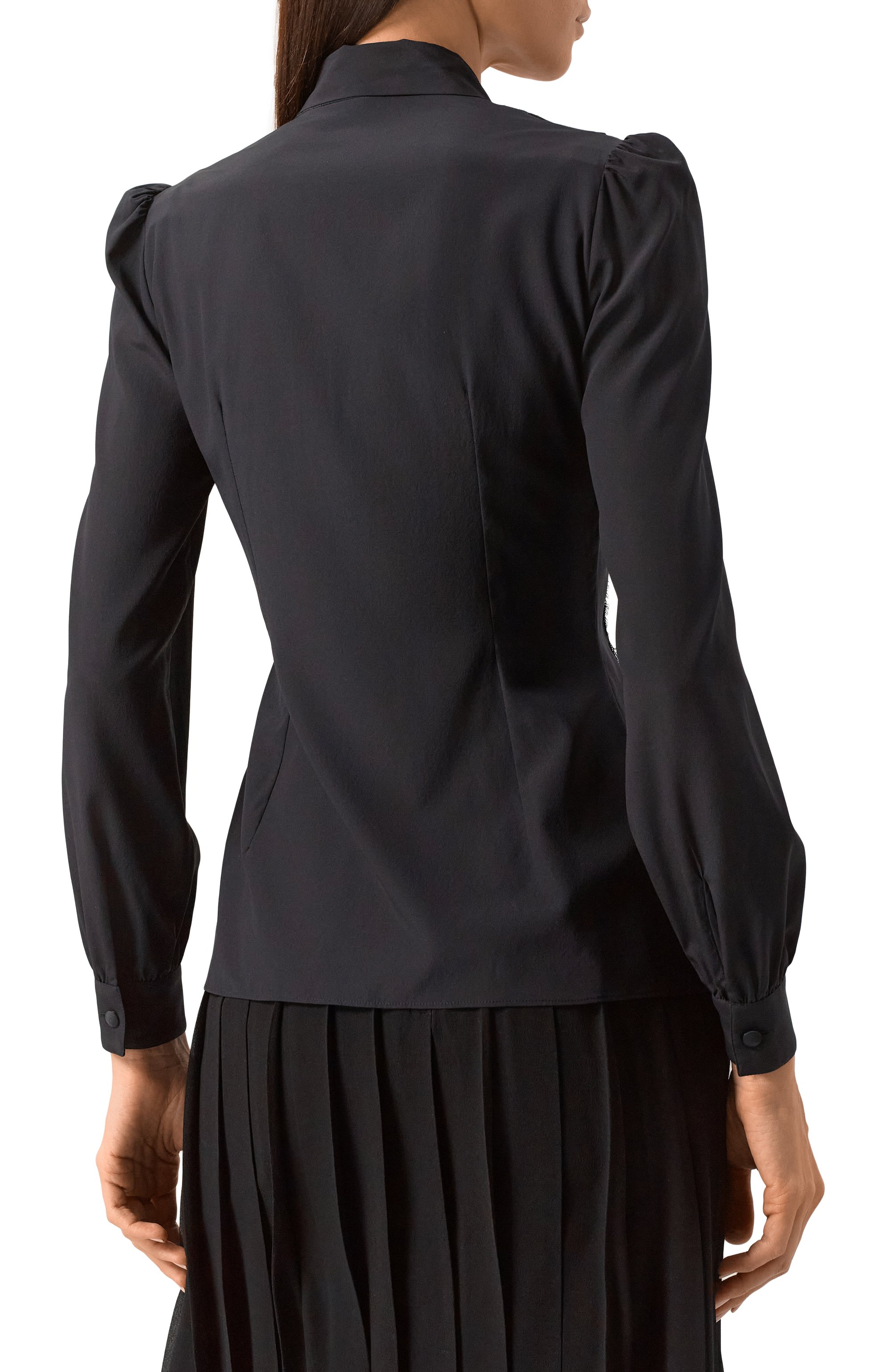 Блузка из шелка и хлопка DOLCE & GABBANA, арт. F5R31T/FUABS, фото 4