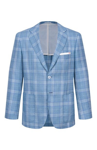 Мужской пиджак из смеси кашемира и шелка KITON, арт. UG81K06S21