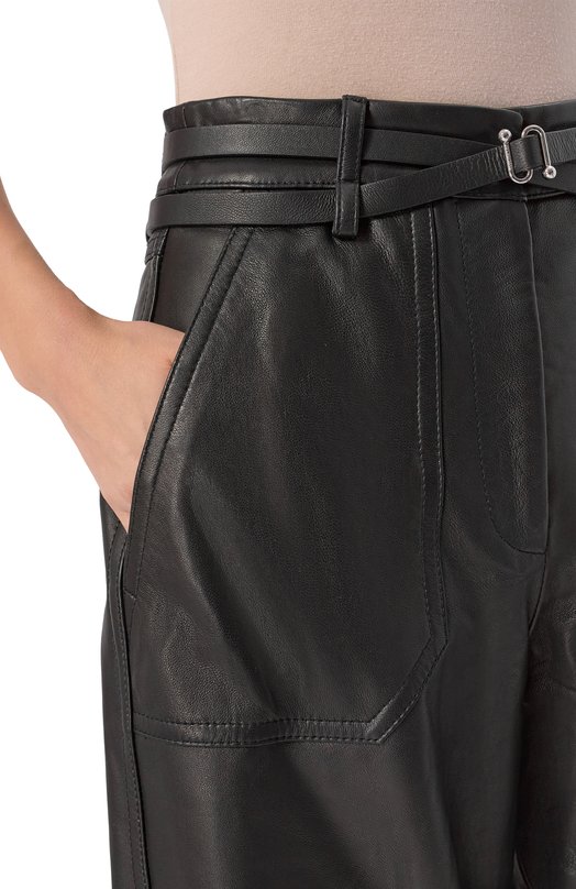 Брюки из экокожи Sportmax GARB0 Чёрный  GARB0 Фото 5
