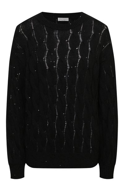Женский свитер из хлопка и льна BRUNELLO CUCINELLI, арт. M70573220