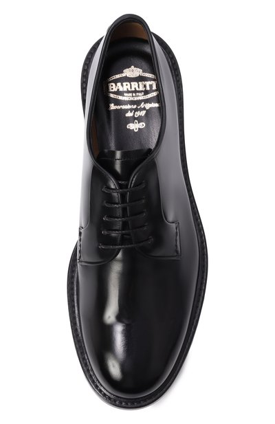 Кожаные дерби BARRETT черного цвета по цене 71600 руб., арт. 251U074.1/P0LISHED B, фото 5 Кожаные дерби BARRETT, арт. 251U074.1/P0LISHED B, фото 5