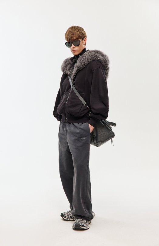 Двусторонние брюки Balenciaga 850724/TPQ38 Чёрный  850724/TPQ38 Фото 6