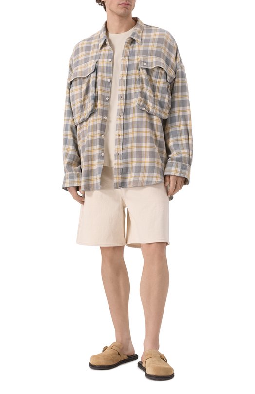 Джинсовые шорты Jil Sander J47KA0267/J46545 Кремовый  J47KA0267/J46545 Фото 2