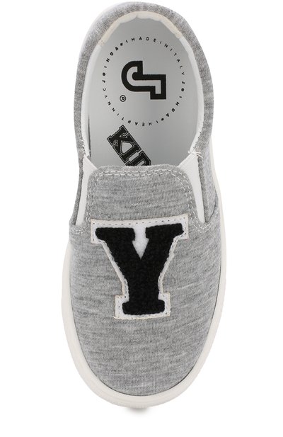 Текстильные слипоны с нашивками JOSHUA`S KIDZ, арт. KCN017 GREY JERSEY NY, фото 4