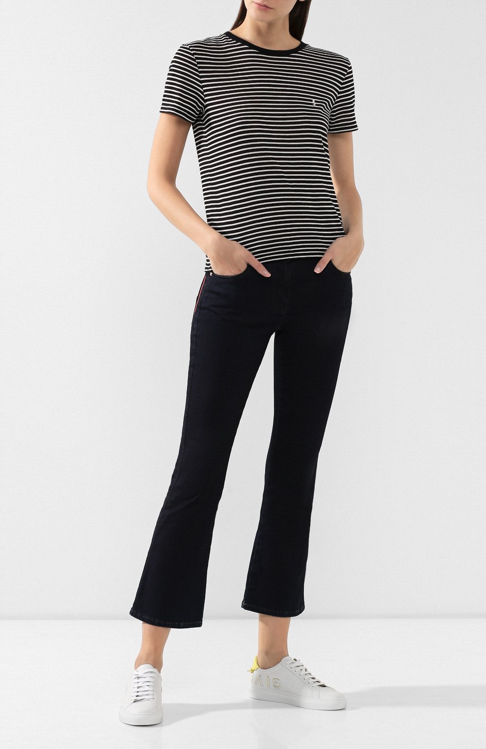 Хлопковая футболка SAINT LAURENT, арт. 590370/YBLS2, фото 2