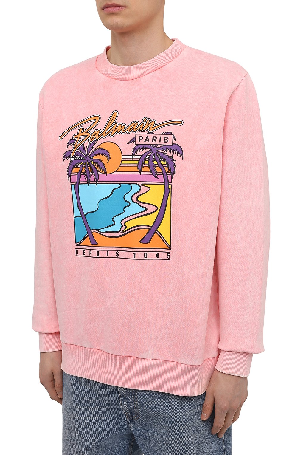 Хлопковый свитшот BALMAIN, арт. VH1JS001/G023, фото 3