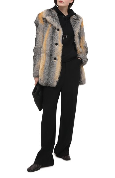 Шуба из меха лисы SAINT LAURENT, арт. 648337/Y7RG2, фото 2