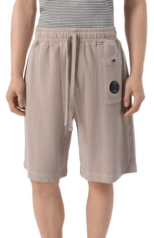 Хлопковые шорты C.P. Company 20CMSB210A/1103370 Серый  20CMSB210A/1103370 Фото 3