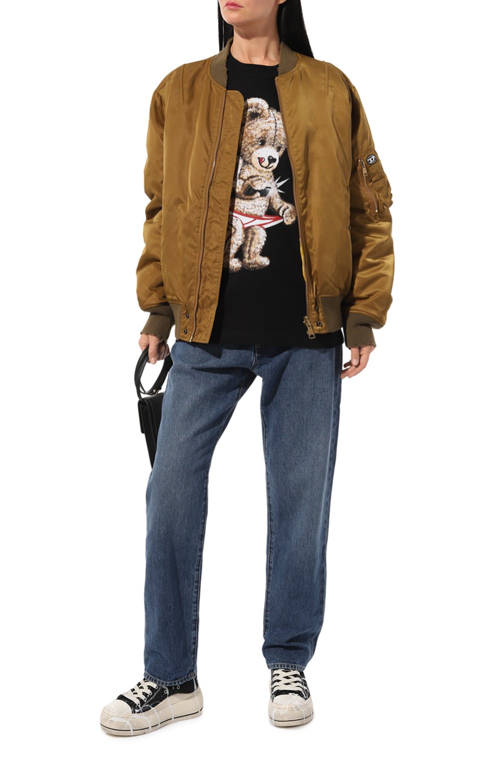 Хлопковая футболка DOMREBEL черного цвета по цене 15400 руб., арт. SNAP (CARRY-0VER)/T-SHIRT, фото 2 Хлопковая футболка DOMREBEL, арт. SNAP (CARRY-0VER)/T-SHIRT, фото 2