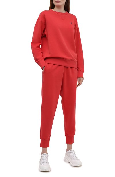 Хлопковый свитшот POLO RALPH LAUREN красного цвета по цене 17800 руб., арт. 211794395, фото 2 Хлопковый свитшот POLO RALPH LAUREN, арт. 211794395, фото 2