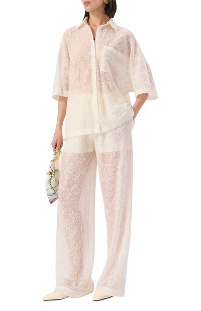 Рубашка SEVEN LAB кремового цвета по цене 15440 руб., арт. SBV.16.116.606, фото 2 Рубашка SEVEN LAB, арт. SBV.16.116.606, фото 2