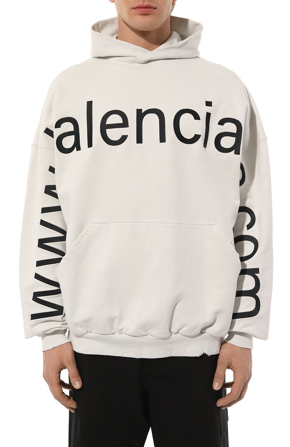 Хлопковое худи BALENCIAGA, арт. 739024/T0VN9, фото 3