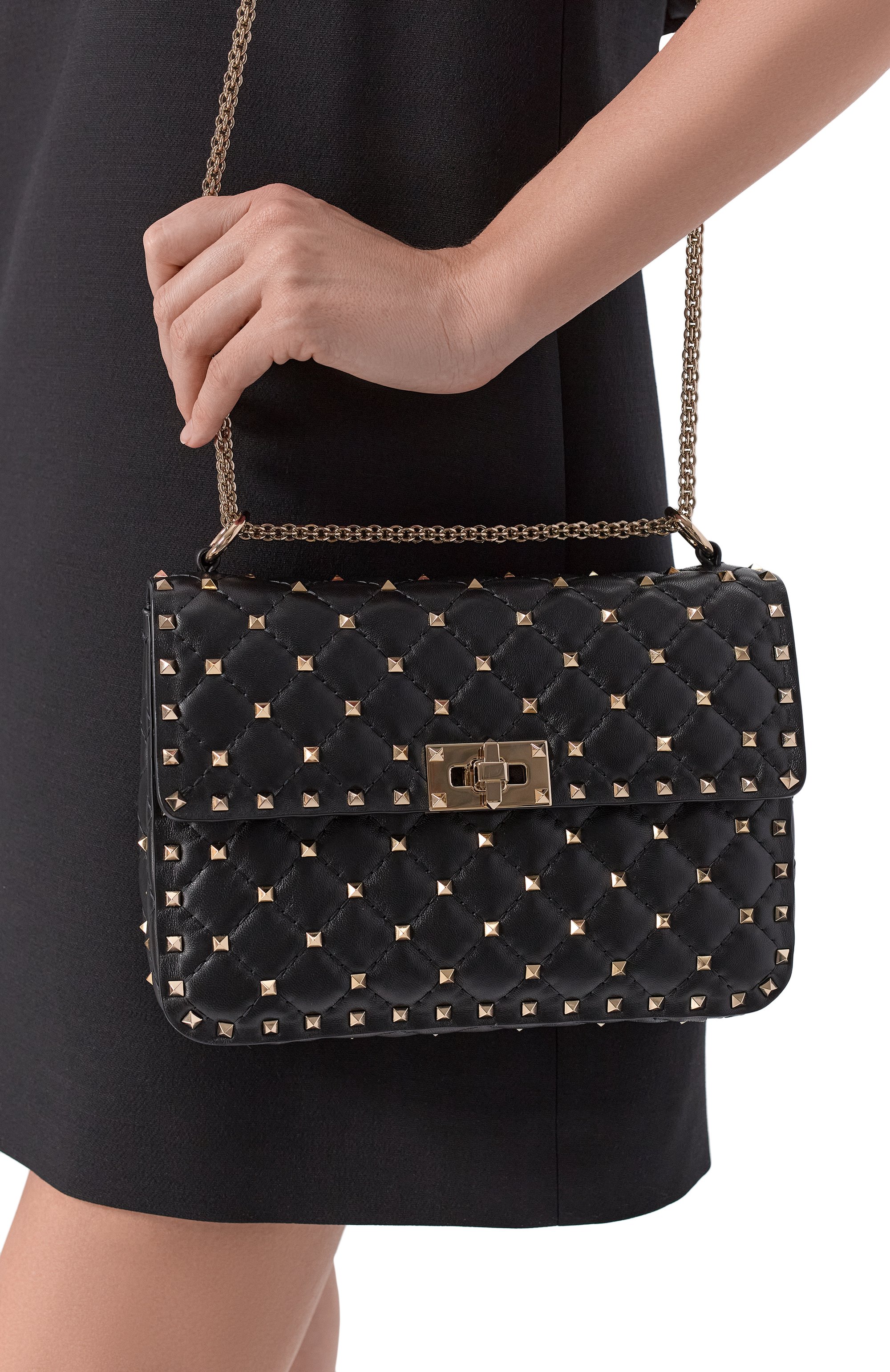 Сумка rockstud spike medium VALENTINO, арт. 8W2B0122/NAP, фото 2